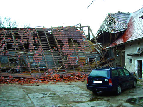 Sturm Kyrill richtet große Schäden an