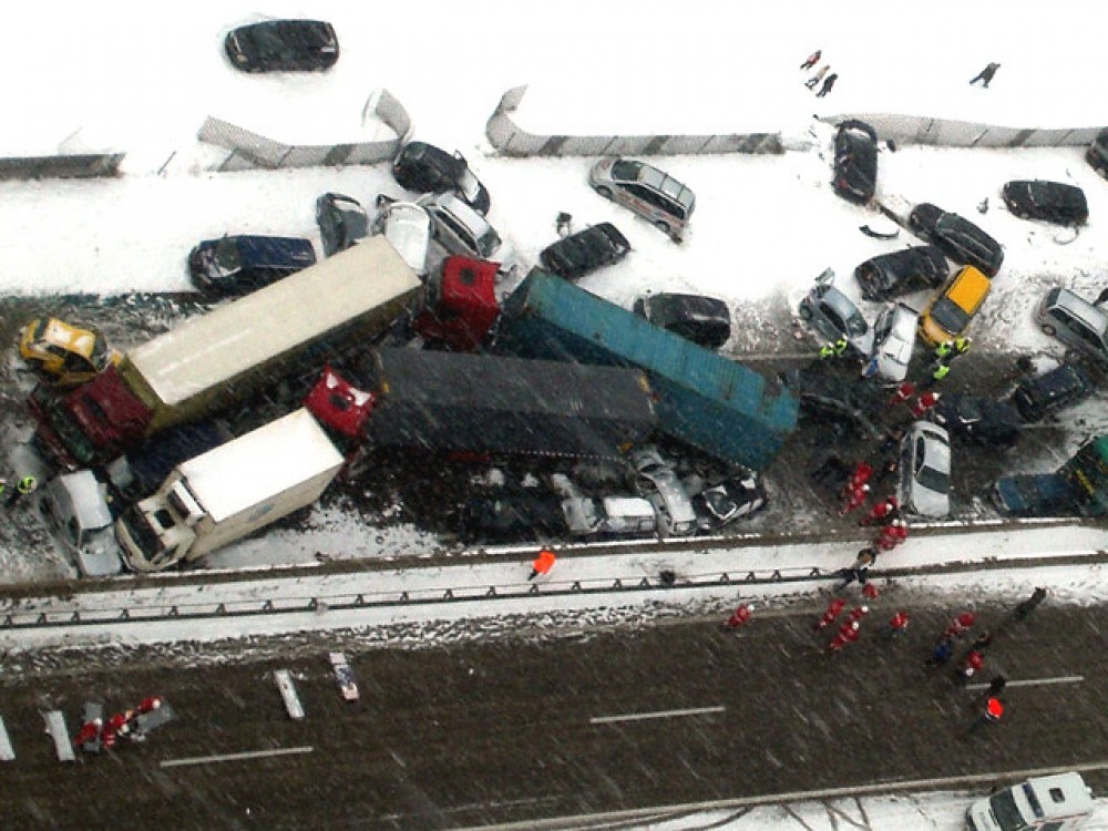 Massenkarambolage bei St.Georgen