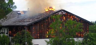 Brand landwirtschaftliches Objekt