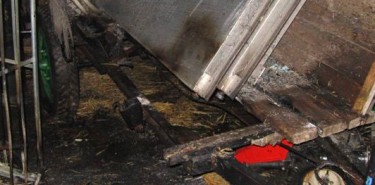 Brand landwirtschaftliches Objekt