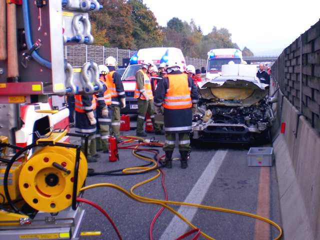 Verkehrsunfall auf der A1