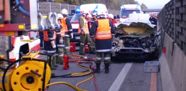 Verkehrsunfall auf der A1