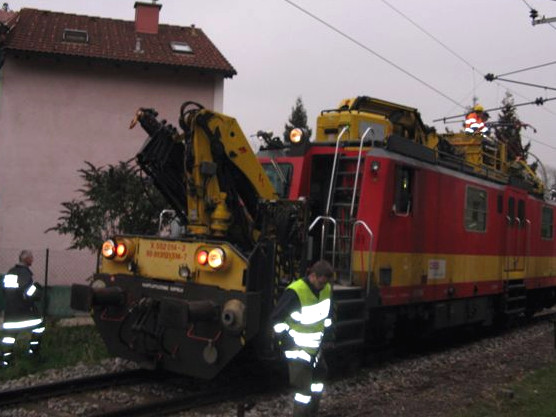 Absicherung nach Oberleitungsschaden