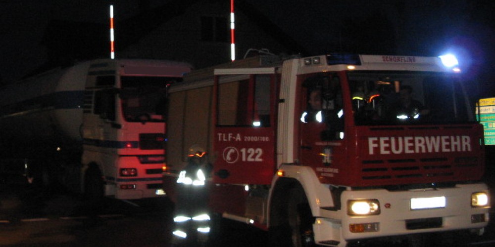 LKW blockierte 