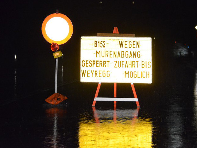 Überflutung nach heftigem Unwetter