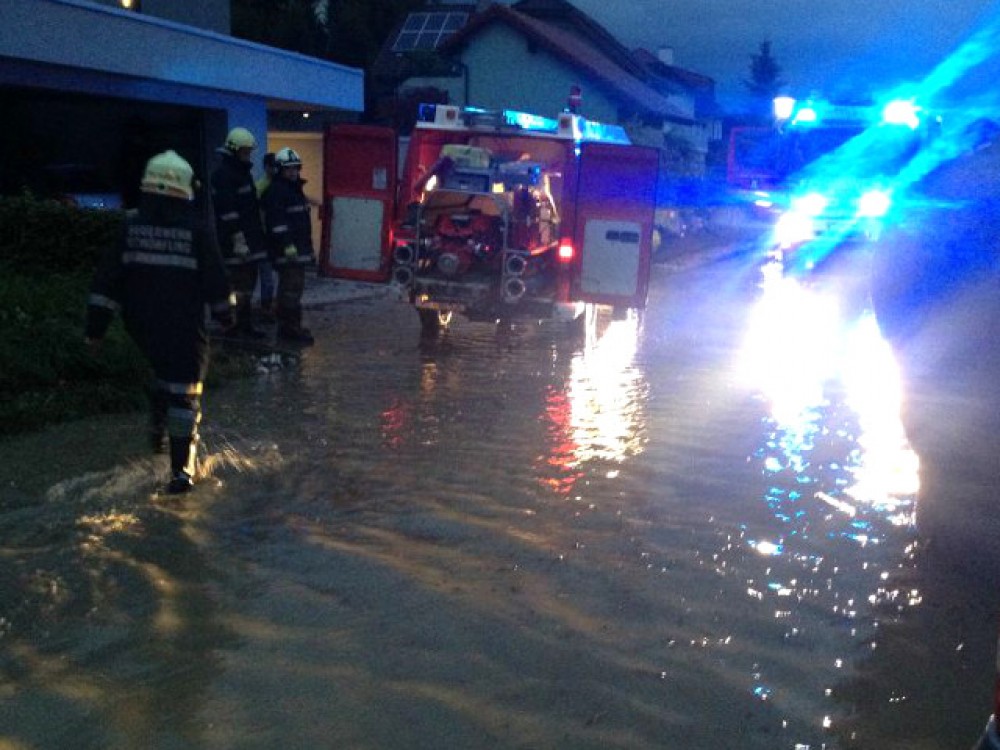 Überflutung nach heftigem Unwetter