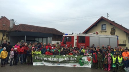 Flurreinigungsaktion der Gemeinde