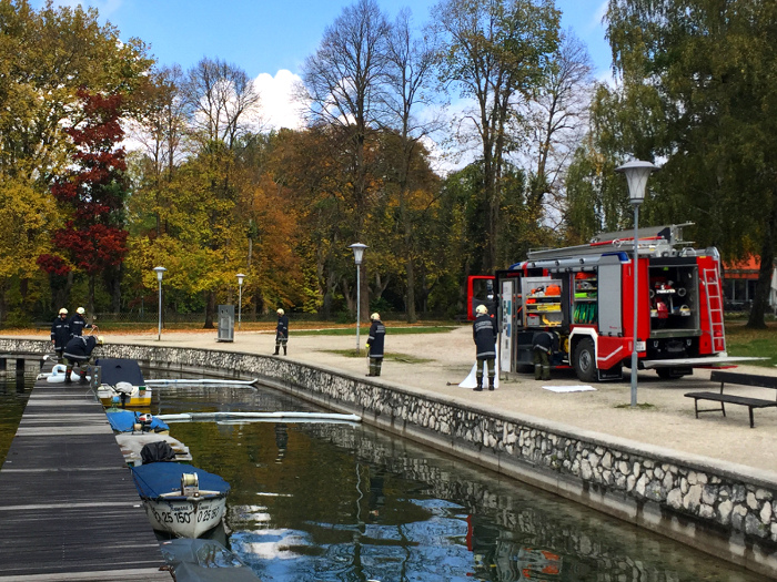 Öleinsatz in der Marina