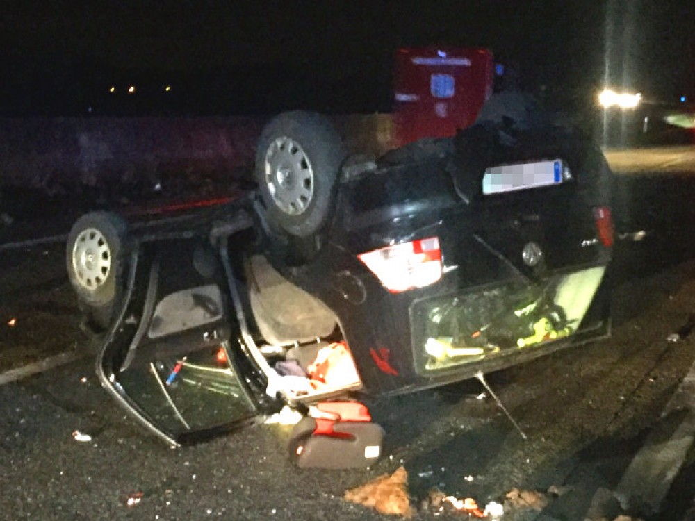 Verkehrsunfall auf der A1