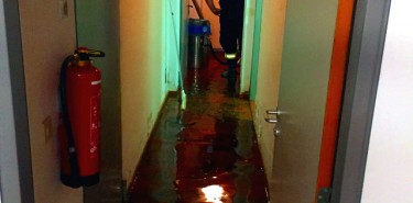 Pumparbeiten nach Unwetter