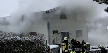Brand eines Wohnhauses in Schörfling