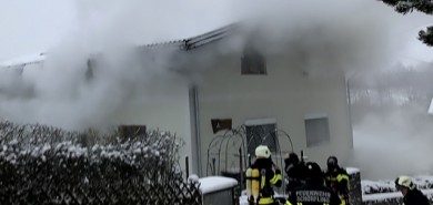 Brand eines Wohnhauses in Schörfling