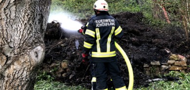 Kleinbrand im Vorbeifahren gelöscht