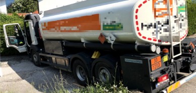 Bergung eines 22t Tanklastkraftwagens