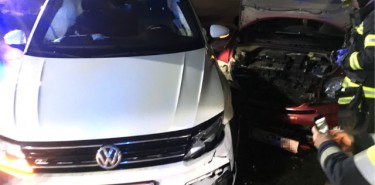 Aufräumarbeiten nach Verkehrsunfall