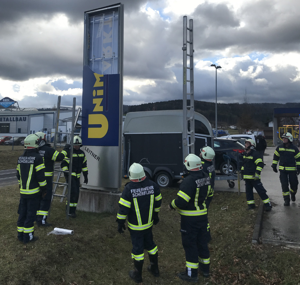 Sturmschaden Einkaufsmarkt