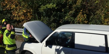 Alarmierung Fahrzeugbrand Autobahn