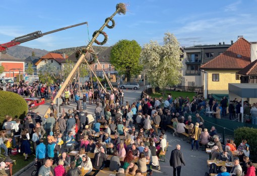 Maibaum aufstellen & Dämmerschoppen