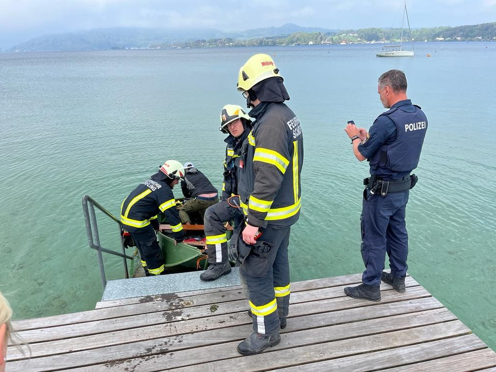 Personenrettung am Attersee