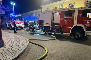 Brand in Marktmetzgerei