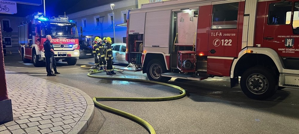 Brand in Marktmetzgerei