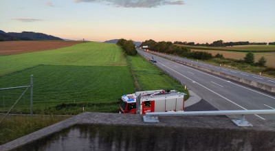 Personenrettung nach Verkehrsunfall auf der A1