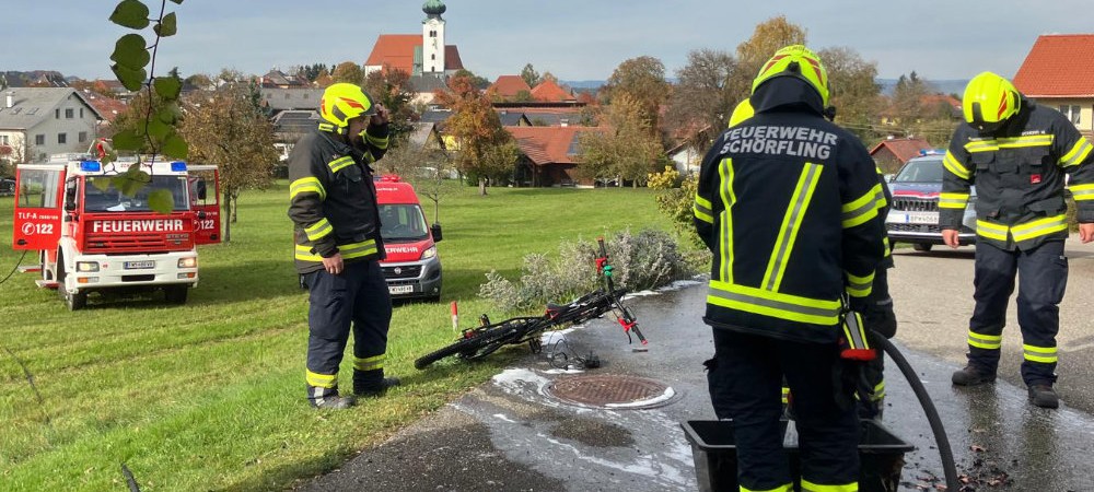Rauchentwicklung bei E-Bike-Ladung