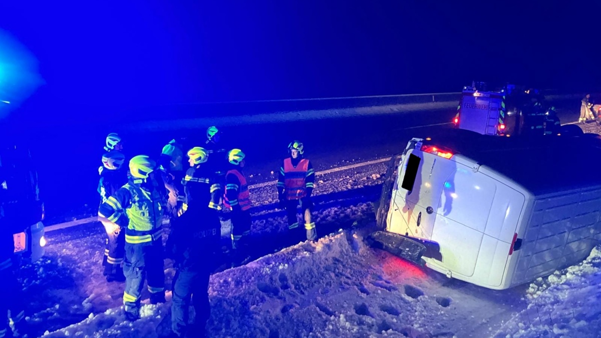 Personenrettung auf der A1 Westautobahn