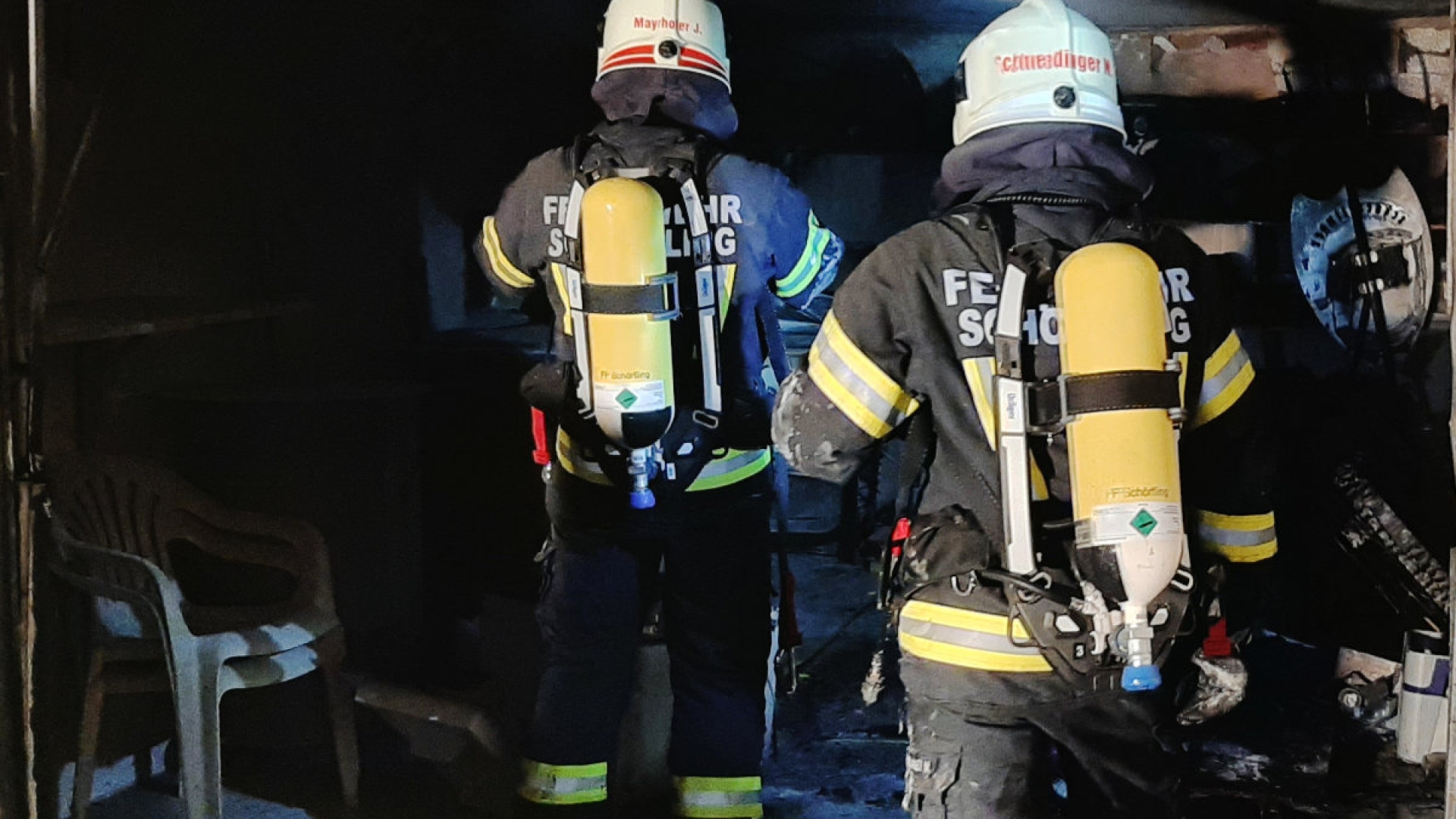 Brand Wohnhaus Garage