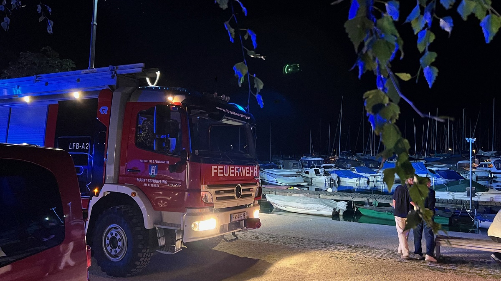 Personenrettung am Attersee in Kammer
