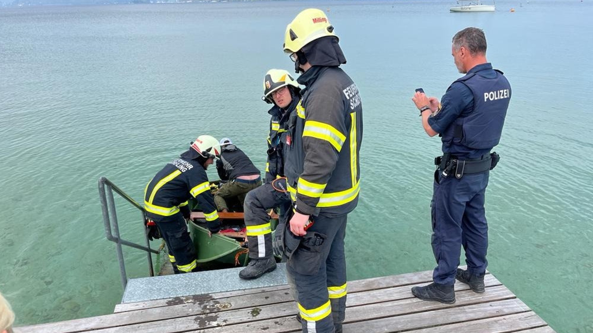 Personenrettung am Attersee