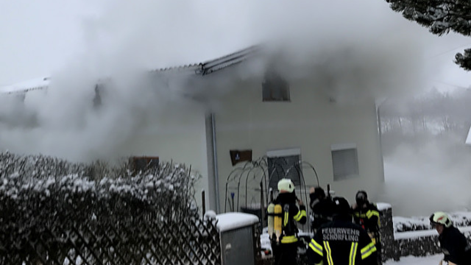 Brand eines Wohnhauses in Schörfling