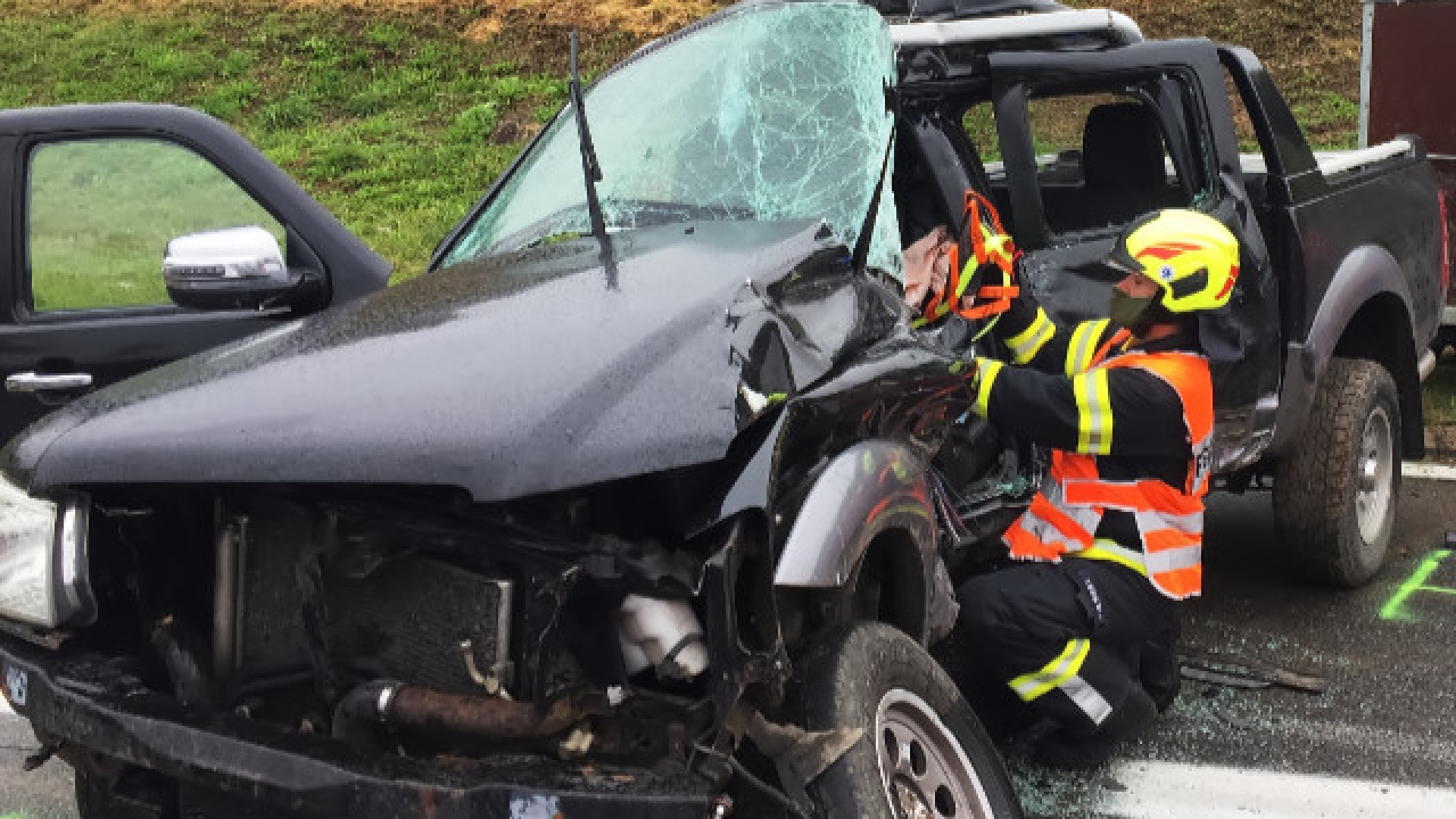Schwerer Verkehrsunfall auf Autobahn