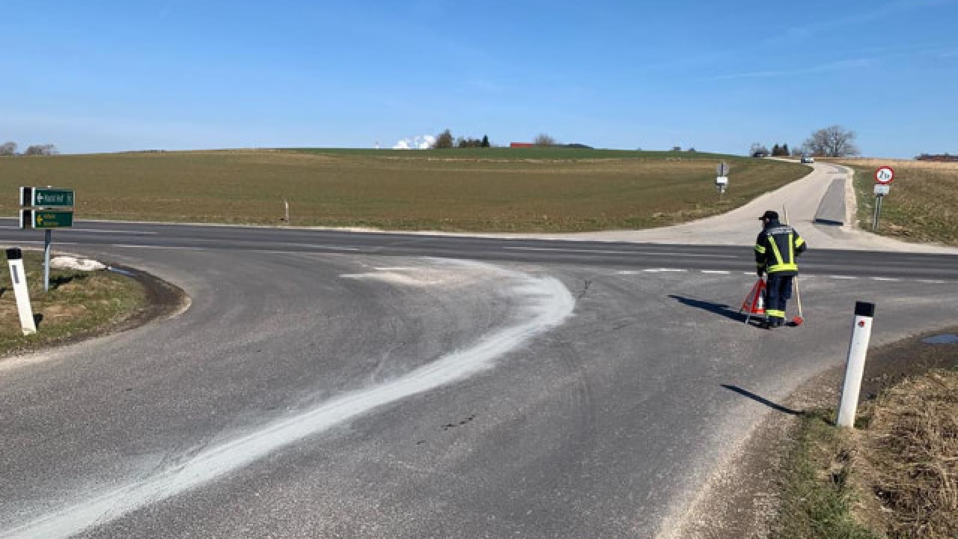 LKW verlor Hydrauliköl