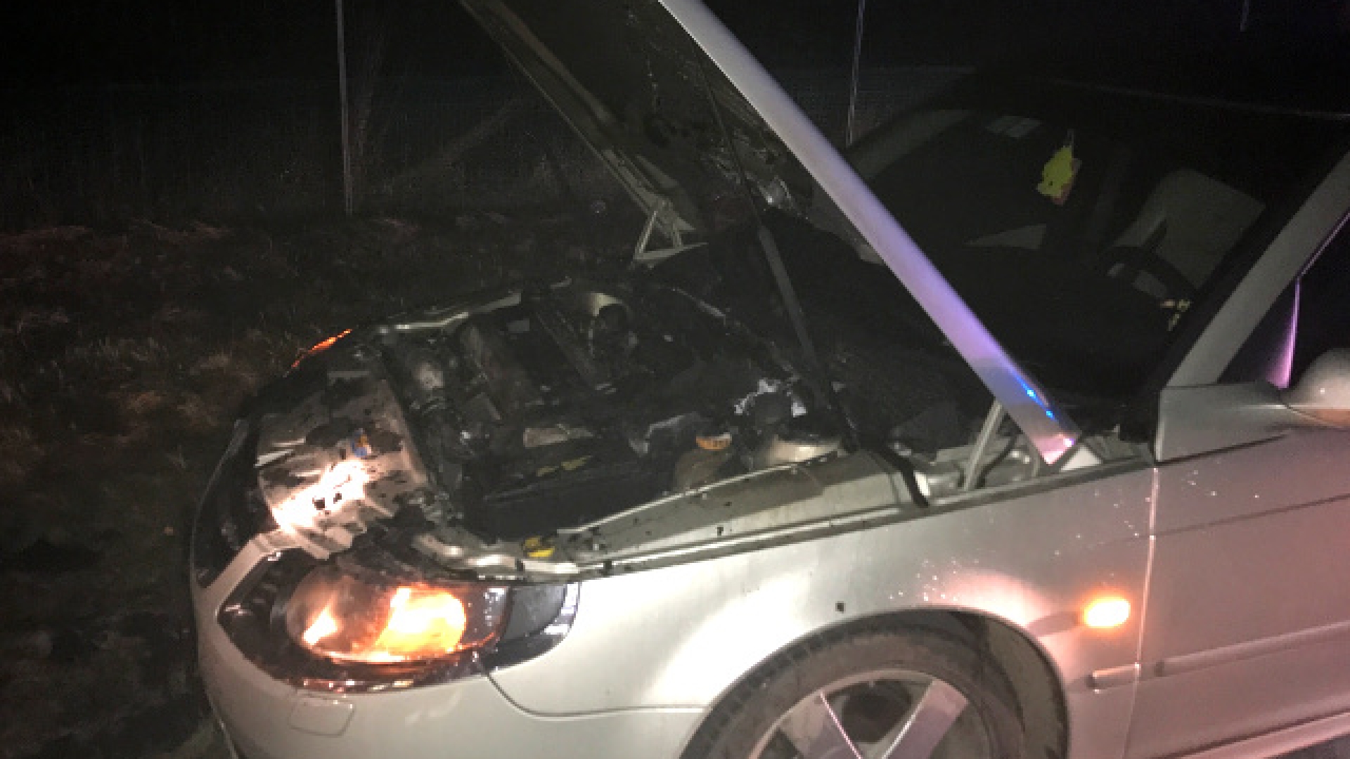 Brandeinsatz KFZ auf A1