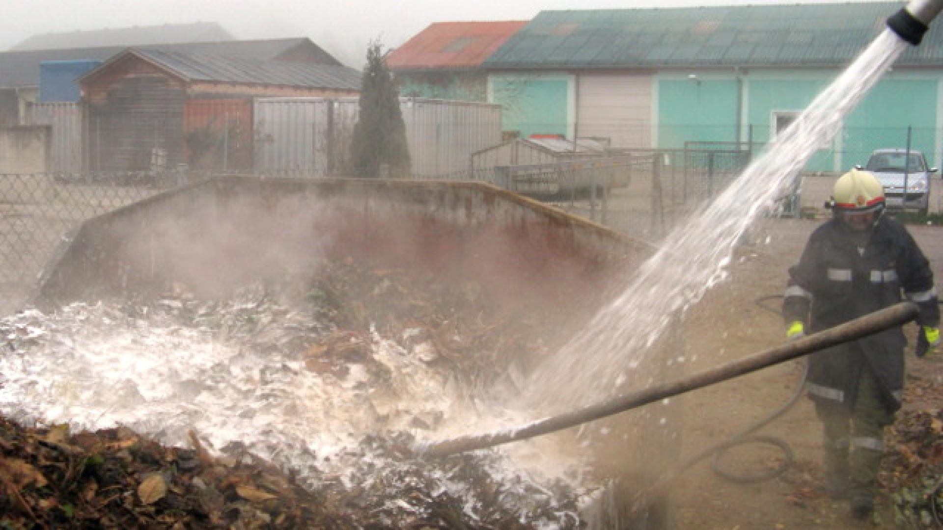 Containerbrand rechtzeitig gelöscht