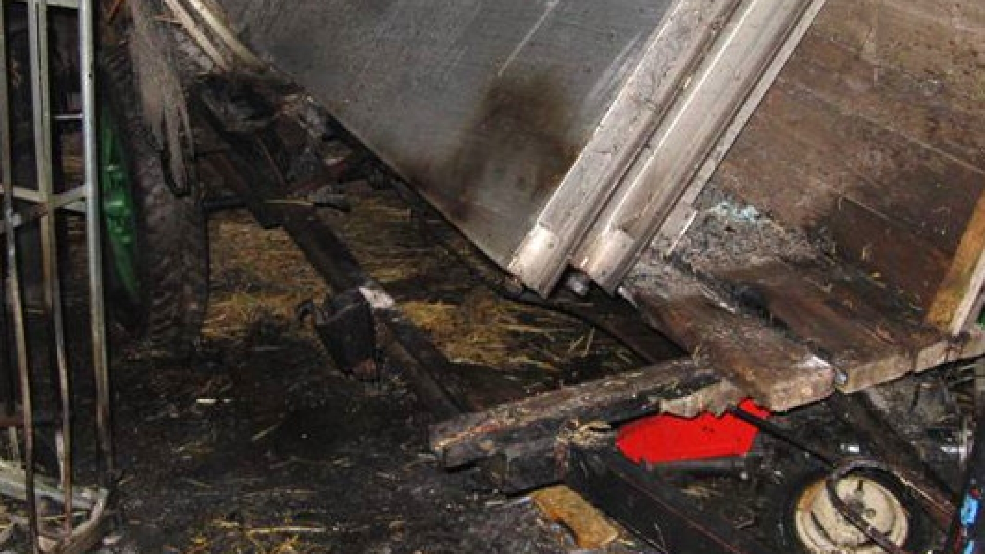 Brand landwirtschaftliches Objekt