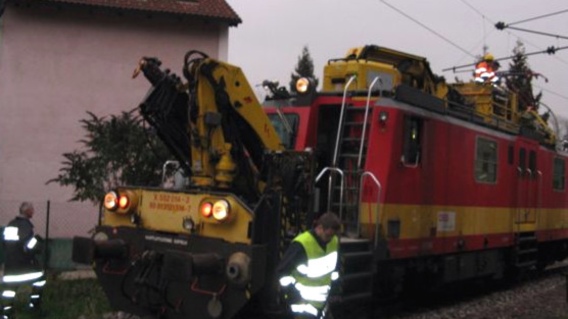 Absicherung nach Oberleitungsschaden