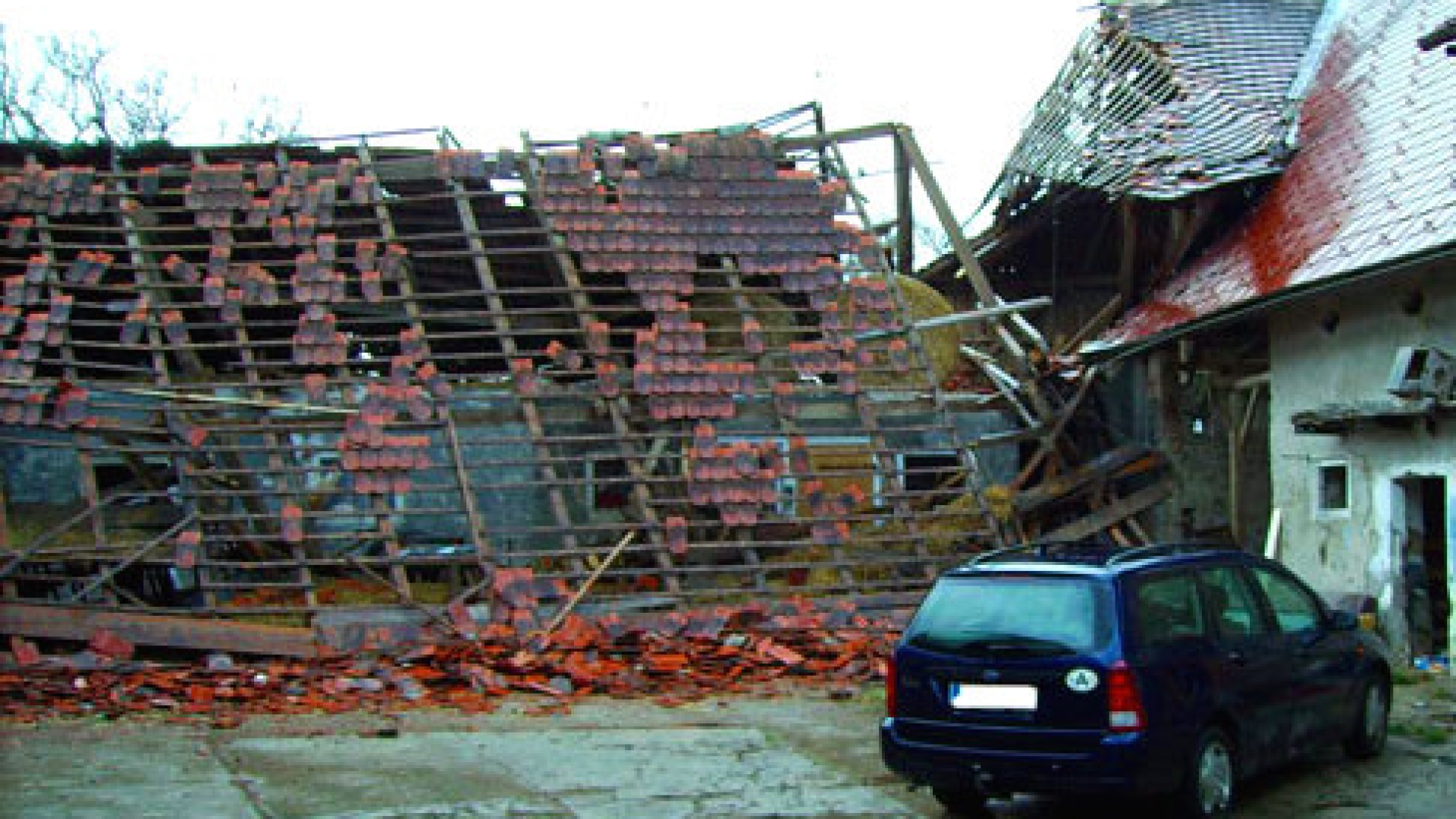 Sturm Kyrill richtet große Schäden an