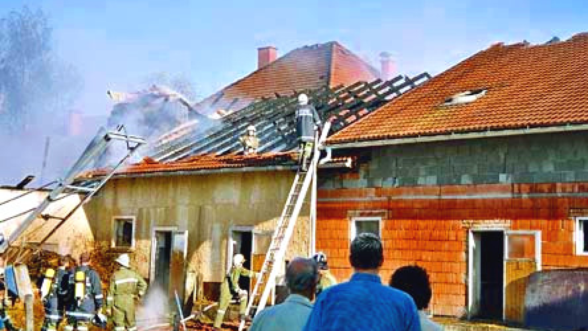 Brand Wirtschaftsgebäude "Ranseder" Steinbach