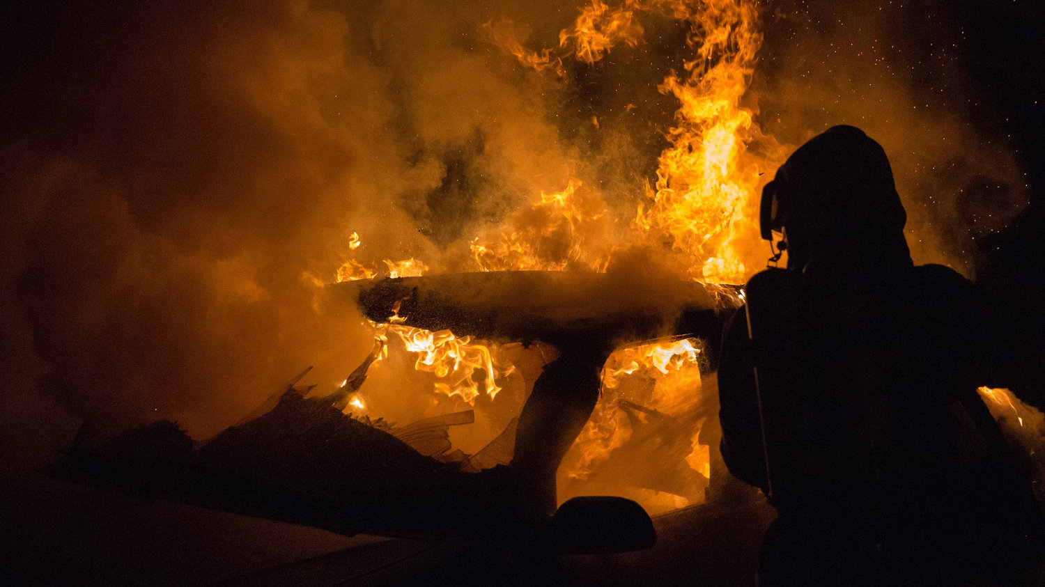 Brand Abfallcontainer