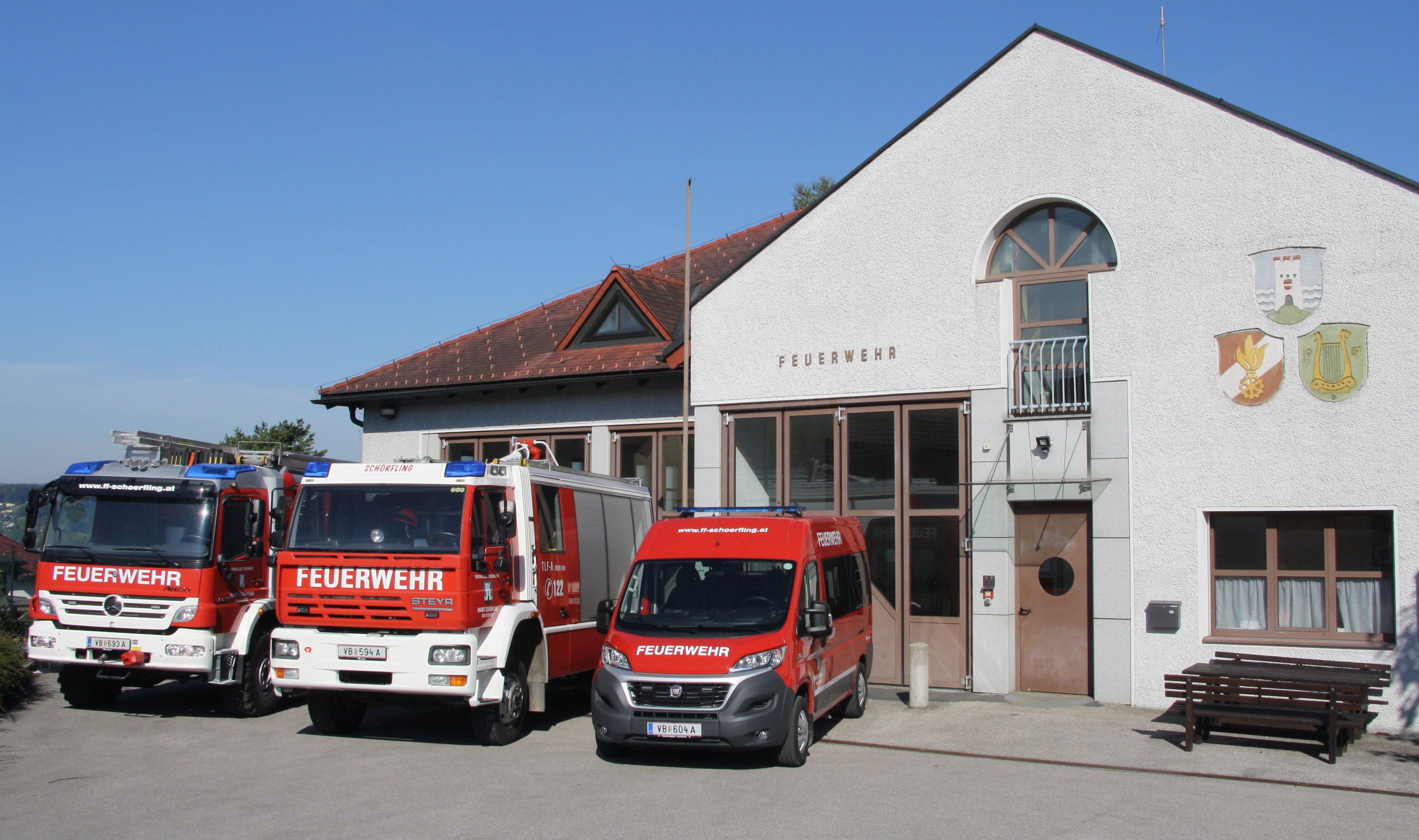 Das Feuerwehrdepot der Feuerwehr Schörfling