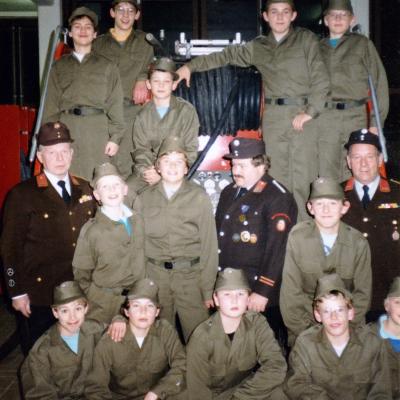 Jugendgruppe 1988 mit Betreuer